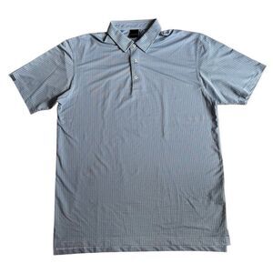 Dunning Golf Mens Golf Performance Polo Shirt in Blue Size XL
